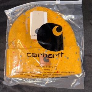 Carhartt Yellow Beanie with Multicolor Speckles